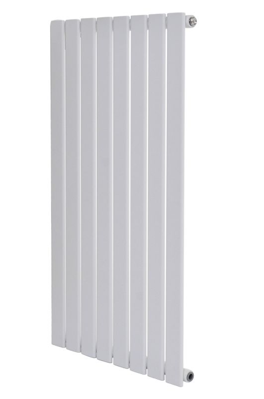 Вертикальный дизайнерский радиатор отопления ARTTIDESIGN Livorno 8/2000/544/50 белый матовый