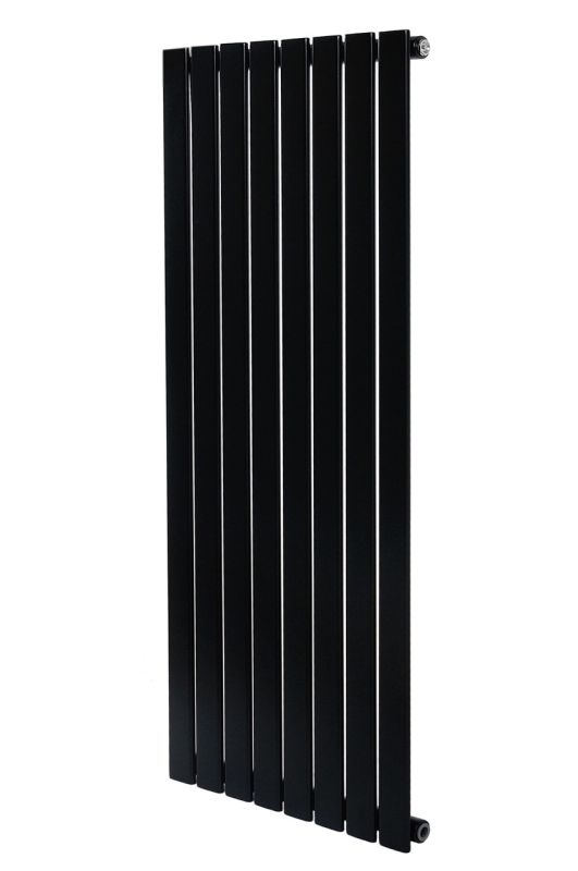 Вертикальный дизайнерский радиатор отопления  ARTTIDESIGN Livorno 8/2000/544/50 черный матовый