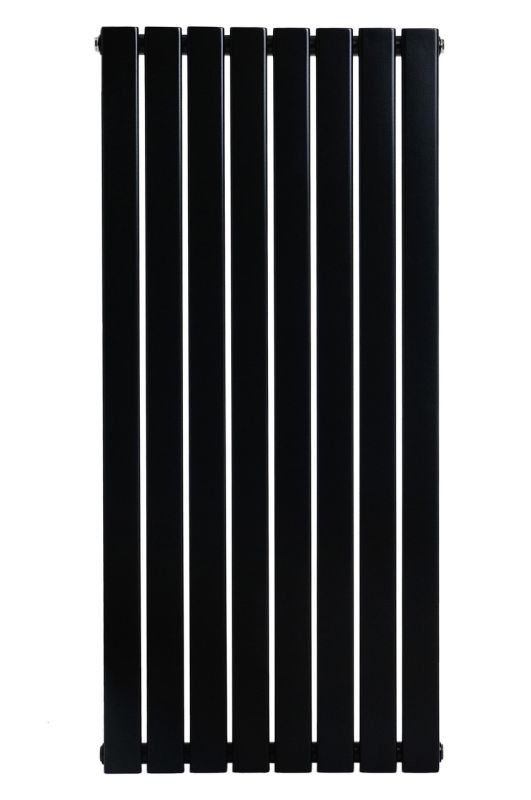 Вертикальный дизайнерский радиатор отопления  ARTTIDESIGN Livorno 8/2000/544/50 черный матовый