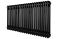 Горизонтальний дизайнерський радіатор опалення ARTTIDESIGN Bari II G 22/500/1010 чорний матовий