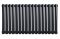 Горизонтальний дизайнерський радіатор опалення ARTTIDESIGN Rimini G 17/550/1003 чорний матовий