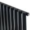 Горизонтальний дизайнерський радіатор опалення ARTTIDESIGN Rimini G 17/550/1003 чорний матовий