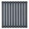 Горизонтальні дизайнерські радіатори опалення ARTTIDESIGN Terni ІІ G 10/600/590 сірий матовий