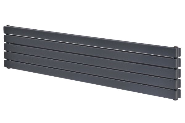 Горизонтальний дизайнерський радіатор опалення ARTTIDESIGN Livorno II G 5/340/1800 сірий матовий