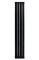 Дизайнерський вертикальний радіатор опалення ARTTIDESIGN Livorno II 4/2000/272/50 чорний матовий