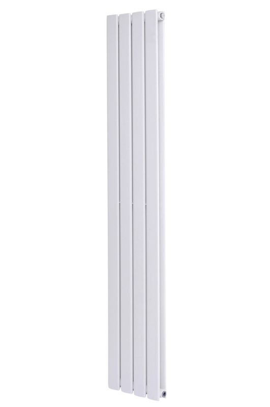 Дизайнерский вертикальный радиатор отопления ARTTIDESIGN Livorno II 4/1800/272/50 белый матовый.