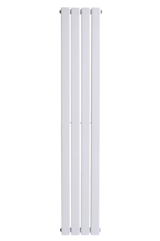 Дизайнерский вертикальный радиатор отопления ARTTIDESIGN Livorno II 4/1800/272/50 белый матовый.