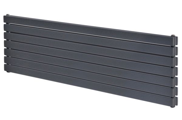 Горизонтальний дизайнерський радіатор опалення ARTTIDESIGN Livorno ІІ G 7/476/1800 сірий матовий