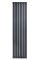 Вертикальний дизайнерський радіатор опалення ARTTIDESIGN Livorno II 6/1800/408/50 сірий матовий