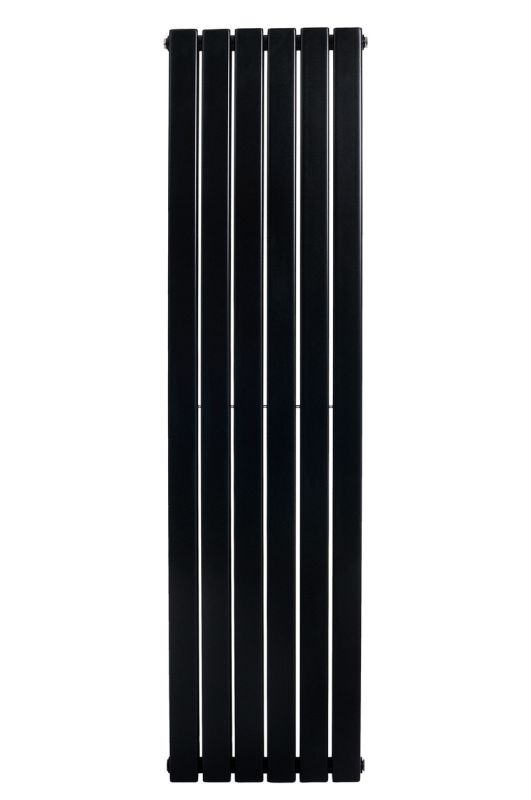 Вертикальний дизайнерський радіатор опалення ARTTIDESIGN Livorno II 6/2000/408/50 чорний матовий