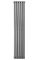 Вертикальний дизайнерський радіатор опалення ARTTIDESIGN Rimini II 5/1800/295/50 сірий матовий