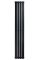 Дизайнерський вертикальний радіатор опалення ARTTIDESIGN Livorno 4/1800/272/50 чорний матовий