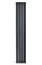 Дизайнерський вертикальний радіатор опалення ARTTIDESIGN Livorno 4/1800/272/50 сірий матовий