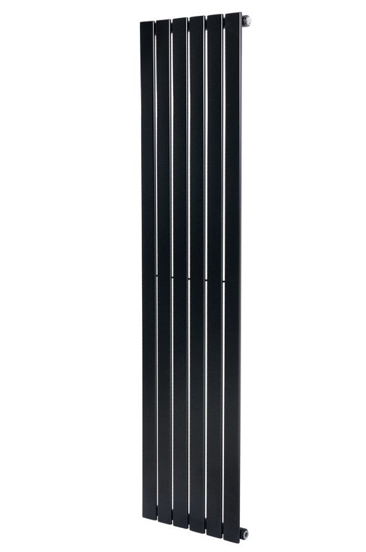 Вертикальний дизайнерский радиатор отопления  ARTTIDESIGN Livorno 6/1600/408 чорний матовый