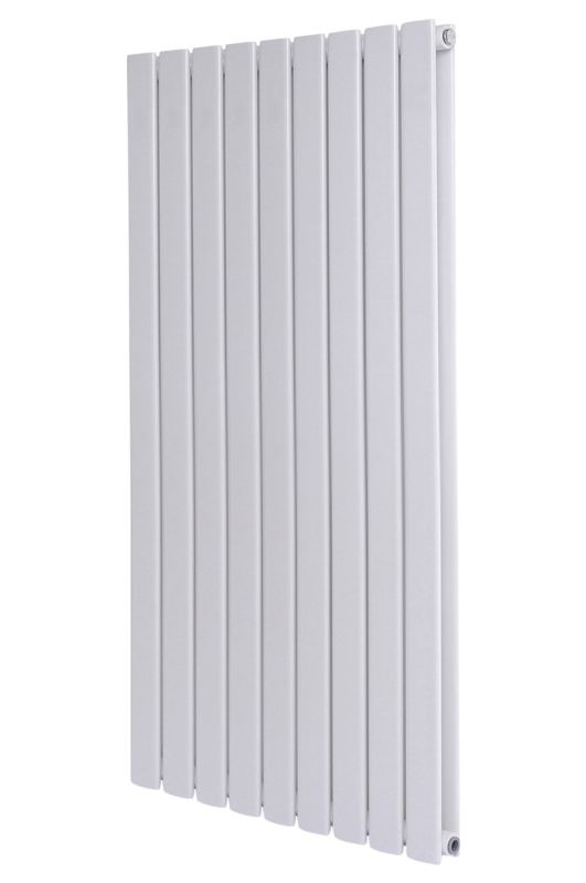 Вертикальный дизайнерский радиатор отопления ARTTIDESIGN Livorno II 9/1200/612/50 белый матовий