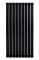 Вертикальний дизайнерський радіатор опалення ARTTIDESIGN Livorno II 9/1200/612/50 чорний матовий
