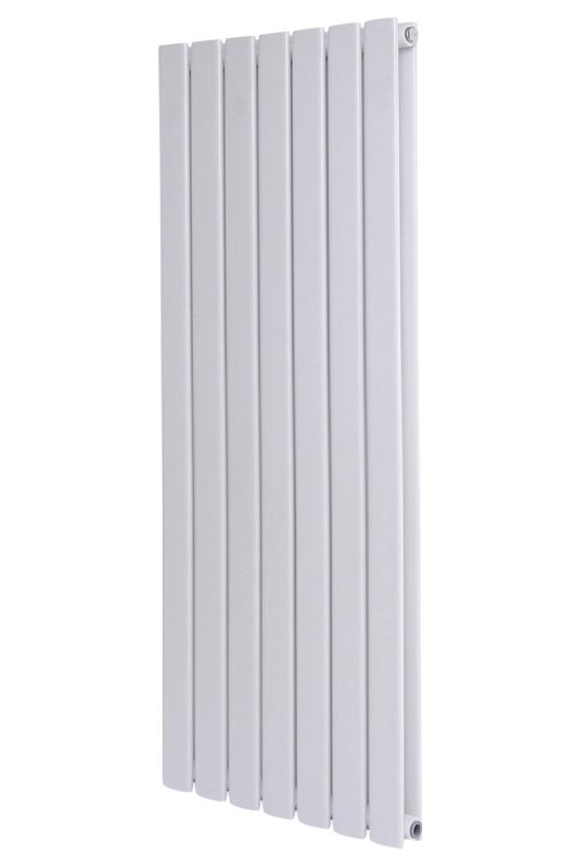 Вертикальный дизайнерский радиатор отопления ARTTIDESIGN Livorno II 7/1200/476/50 белый матовий