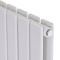 Вертикальний дизайнерський радіатор опалення ARTTIDESIGN Livorno II 7/1200/476/50 білий матовий