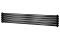 Горизонтальний дизайнерський радіатор опалення ARTTIDESIGN Sora 5/320/1800 чорний матовий