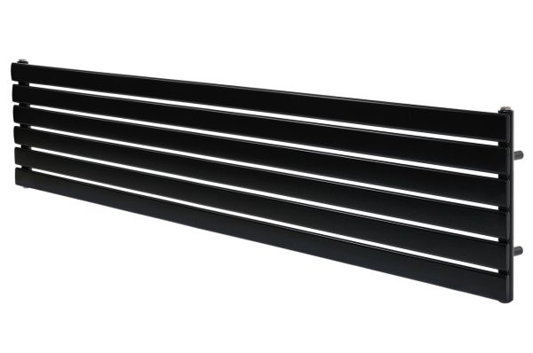 Горизонтальний дизайнерський радіатор опалення  ARTTIDESIGN Livorno G 6/408/1800 чорний матовий