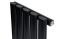 Вертикальний дизайнерський радіатор опалення ARTTIDESIGN Rimini 5/1800/295/50 чорний матовий