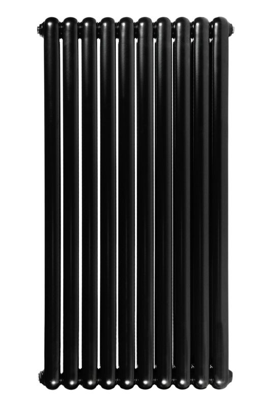 Вертикальний дизайнерський радіатор опалення ARTTIDESIGN Verona 10/1200/600 чорний матовий