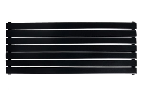 Горизонтальний дизайнерський радіатор опалення ARTTIDESIGN Livorno II G 7/476/1200/50 чорний матовий