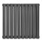 Горизонтальний дизайнерський радіатор опалення ARTTIDESIGN Rimini II G 10/550/590/50 сірий матовий
