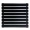 Горизонтальний дизайнерський радіатор опалення ARTTIDESIGN Livorno II G 8/544/1200 чорний матовый