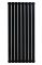 Вертикальний дизайнерський радіатор опалення ARTTIDESIGN Livorno ІІ 8/2000/544/50 чорний матовий