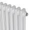Вертикальний дизайнерський радіатор опалення ARTTIDESIGN Bari II 10/1200/470/50 білий матовий
