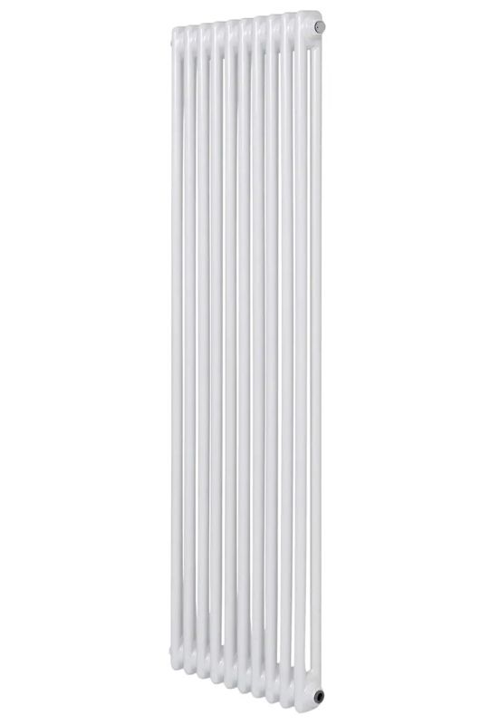 Вертикальний дизайнерський радіатор опалення ARTTIDESIGN Bari II 10/1800/470/50 білий матовий
