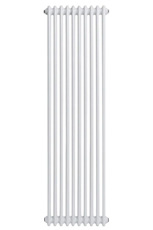 Вертикальный дизайнерский радиатор отопления ARTTIDESIGN Bari II 10/1800/470/50 белый матовий