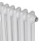 Вертикальний дизайнерський радіатор опалення ARTTIDESIGN Bari II 10/1500/470/50 білий матовий