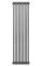 Вертикальний дизайнерський радіатор опалення ARTTIDESIGN Bari II 10/1800/470/50 сірий матовий