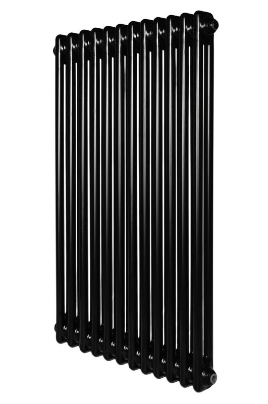 Вертикальний дизайнерський радіатор опалення ARTTIDESIGN Bari II 12/1200/560/50 чорний матовий