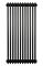 Вертикальний дизайнерський радіатор опалення ARTTIDESIGN Bari II 12/1200/560/50 чорний матовий