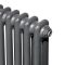 Вертикальний дизайнерський радіатор опалення ARTTIDESIGN Bari II 12/1800/560/50 сірий матовий