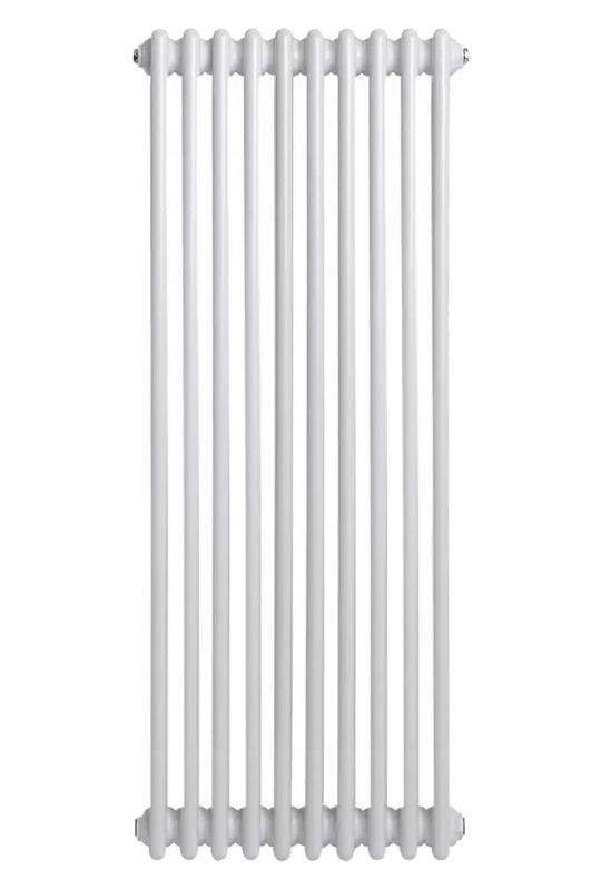 Вертикальный дизайнерский радиатор отопления ARTTIDESIGN Bari III 10/1200/470/50 белый матовый