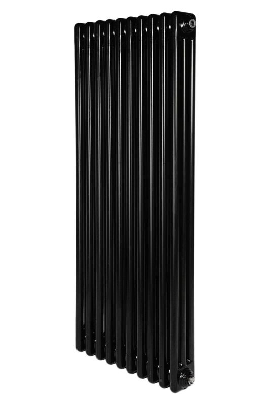 Вертикальний дизайнерський радіатор опалення ARTTIDESIGN Bari III 10/1200/470/50 чорний матовий