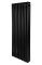 Вертикальний дизайнерський радіатор опалення ARTTIDESIGN Bari III 10/1200/470/50 чорний матовий