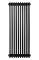 Вертикальний дизайнерський радіатор опалення ARTTIDESIGN Bari III 10/1200/470/50 чорний матовий