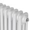 Вертикальний дизайнерський радіатор опалення ARTTIDESIGN Bari III 10/1800/470/50 білий матовий