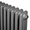 Вертикальний дизайнерський радіатор опалення ARTTIDESIGN Bari III 10/1800/470/50 сірий матовий