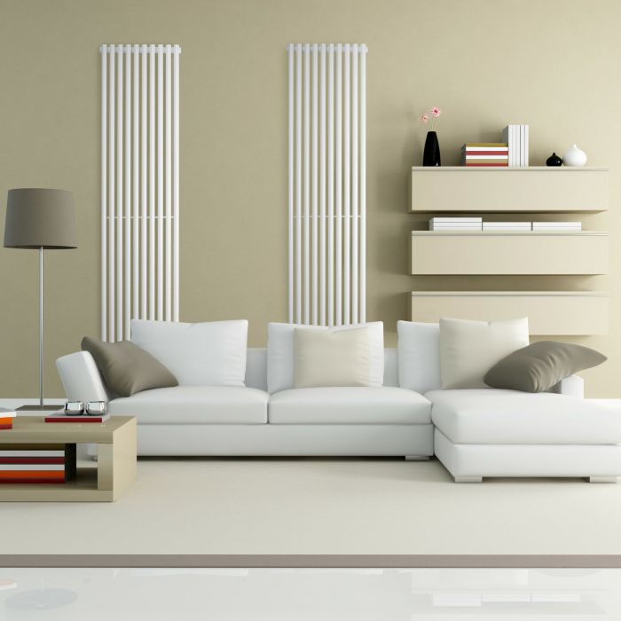 Радіатор дизайн Betatherm 387x1800 Praktikum-1 WHITE Вертикал