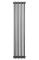 Вертикальний дизайнерський радіатор опалення ARTTIDESIGN Bari III 8/1800/380/50 сірий матовий