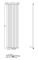 Вертикальний дизайнерський радіатор опалення ARTTIDESIGN Ancona 10/1800/460/50 білий матовий
