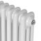 Горизонтальний дизайнерський радіатор опалення ARTTIDESIGN Bari III G 30/300/1370/50 білий матовий