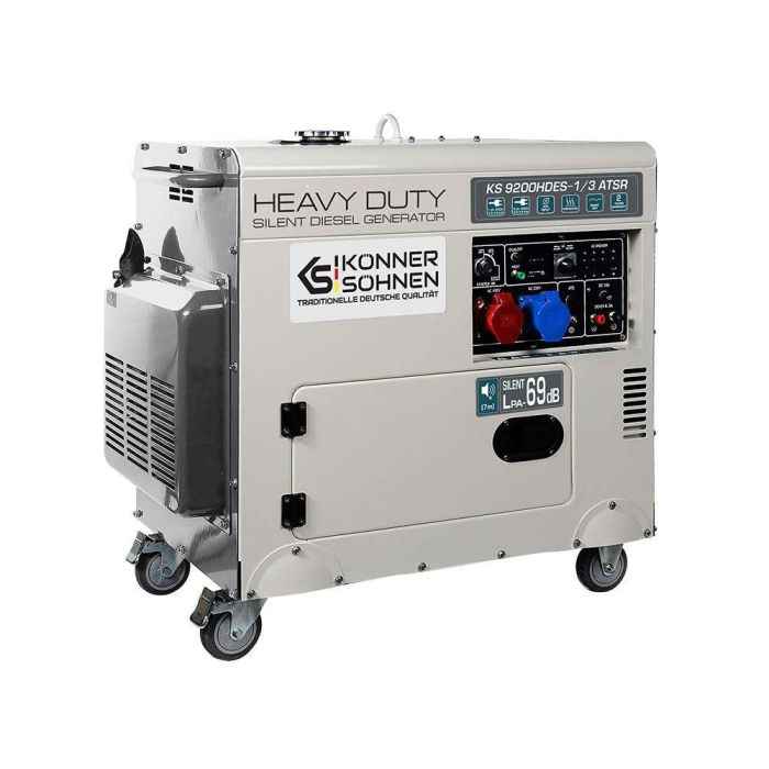 Дизельный генератор 7,5 кВт Konner & Sohnen KS 9200HDES-1/3 ATSR (EURO V)