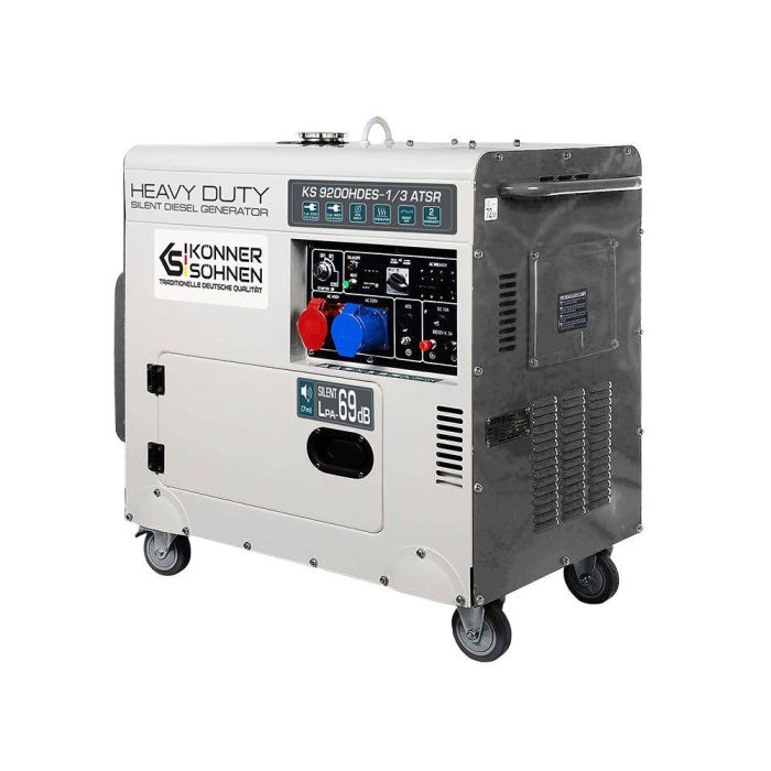 Дизельный генератор 7,5 кВт Konner & Sohnen KS 9200HDES-1/3 ATSR (EURO V)